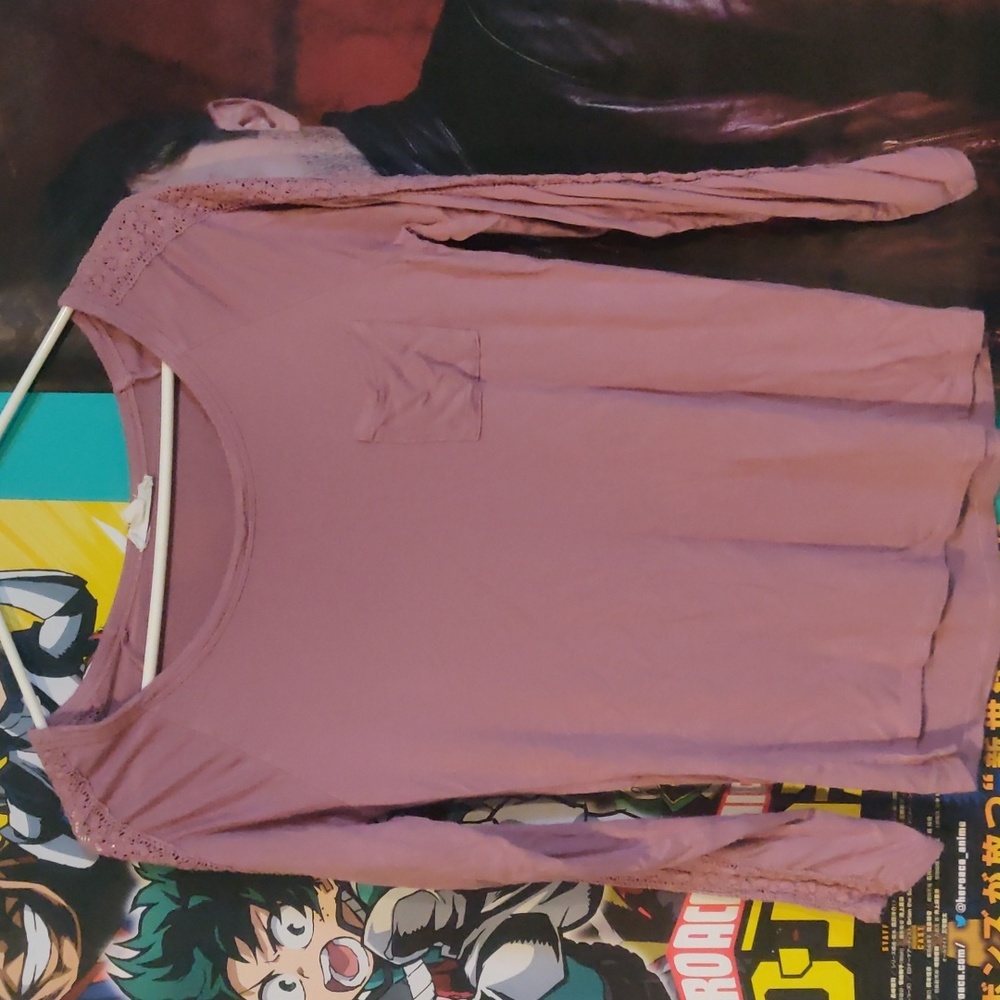 Glitz Dark Pink Long Sleeve